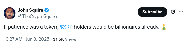如果耐心是一种货币,XRP 持有者早已是亿万富翁:专家观点